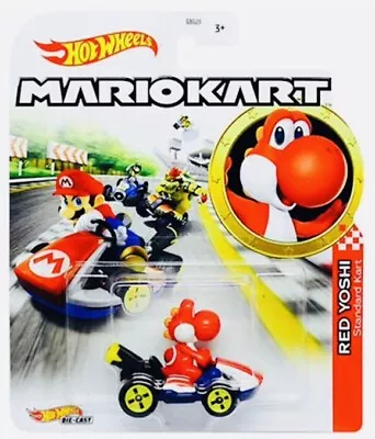 Buy Hot Wheels Mario Red Yoshi Kart Standard Die Cast Mattel 1:64 Scale • 19.99£