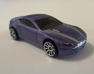 Buy 2014 Hot Wheels Exotics Exclusive Aston Martin V8 Vantage Purple 10SPs LOOSE • 3.99£