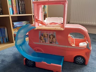 Buy Barbie Pop Up Camper Van & Pink Sports Car • 10£