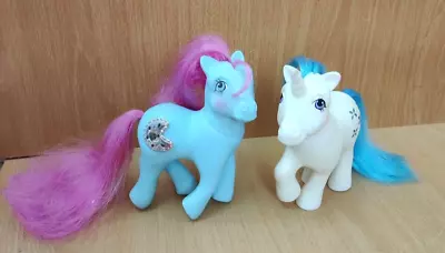 Buy 2 X Vintage 1980s Hasbro My Little Pony G1, Moon Gem Sopphire & Majesty Spike • 16£