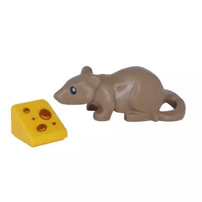 Buy LEGO Rat/Mouse & Swiss Cheese Wedge - All New Genuine LEGO Parts • 3.99£