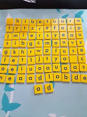 Buy Junior Scrabble 82 Letter Tiles  - Spare Replacement Parts Scrabble Letters • 3£