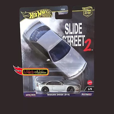 Buy Hot Wheels NISSAN 240SX (S14) SLIDE STREET 2 PREMIUM CAR CULTURE NEW • 10£