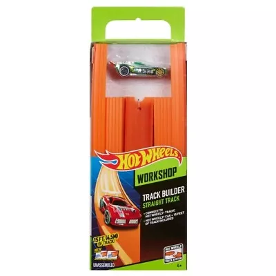 Buy Hot Wheels BHT77 Track Builder Straight Track With Car - 4.5 M/15ft BNIB • 16£