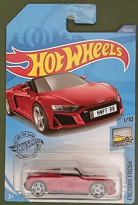 Buy Hot Wheels 2018 2019 Audi R8 Spyder, Red, Long Card. • 3.99£