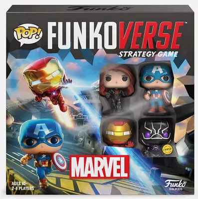 Buy New Official Funko Funkoverse Chase Marvel Strategy Game 4 Pack Strategy Game • 16.99£