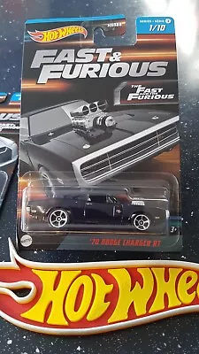 Buy Hot Wheels Fast & Furious - '70 Dodge Charger RT, Black, Dom Toretto.  S3, NEW!! • 5.99£