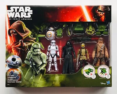 Buy Star Wars New The Force Awakens 5 Pack Kylo Ren Chewbacca Stormtrooper Bb8 Misb • 24.99£