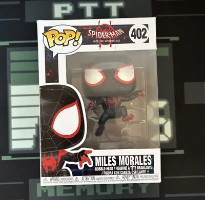 Buy Miles Morales, Spider-Man Funko Pop, Into The Spiderverse #402 Sent W/ Protector • 19.99£