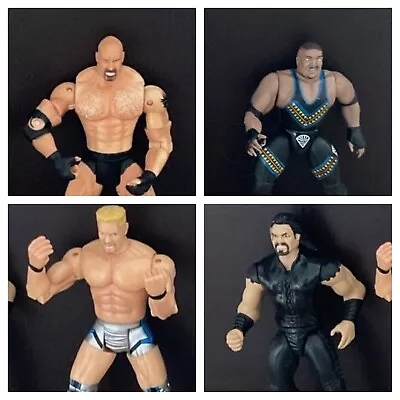 Buy WWF Hasbro Wrestling Figure Bundle X4 Wrestlers Vintage Toys  • 14.99£