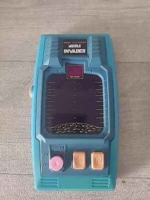 Buy Bandai Missile Invader Vintage 1980's Handheld Arcade Game • 29.99£