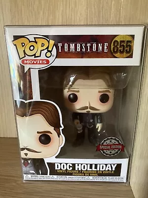 Buy Rare Funko Pop Doc Holliday #855 Exclusive Tombstone With Free Pop Protector • 24.95£