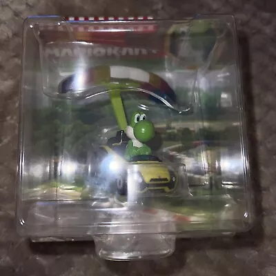 Buy Hot Wheels Mario Kart Yoshi Sports Coupe + Parafoil - Brand New Die-Cast Figure • 19.99£