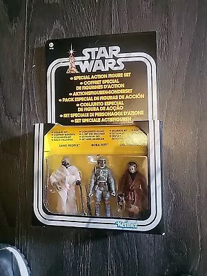 Buy Star Wars Boba Fett Special Action Figure Set Inc Tuscan Raider And Snaggletooth • 25£
