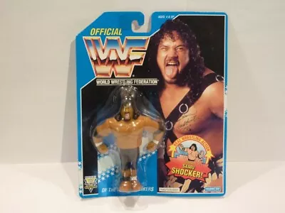 Buy Samu Of The Headshrinkers WWF - Hasbro 1993 - Series 10 - MOC - Wrestling Figure • 99£