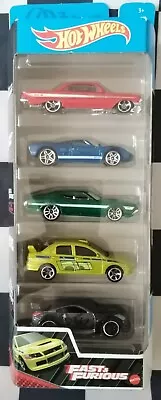 Buy Hot Wheels Fast & Furious 5 Pack Lancer Evo Nissan Gran Turino Ford GT Impala • 24.95£