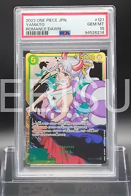 Buy Psa 10 Yamato Op01-121 Sec Romance Dawn One Piece Card Japanese B998 • 2.53£