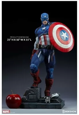 Buy Marvel: Captain America Premium 1:4 Scale Statue Sideshow • 344.81£