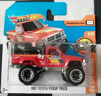 Buy 2017 Hot Wheels 1987 Toyota Pickup Truck HW Hot Trucks Short Card 82/365 #6/10 • 4.95£