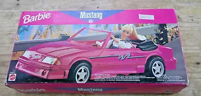 Buy BARBIE - BOXED MUSTANG CAR VINTAGE (1990s / 2000s) VG CONDITION MATTEL • 20.24£