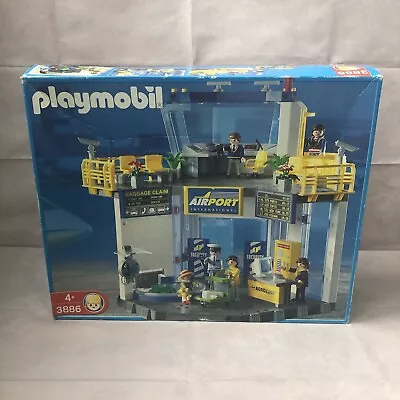 Buy Playmobil Model 3886 Airport Terminal And Figures Play-set 2004 Original Box • 54.99£