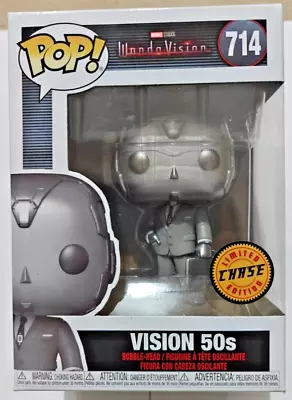 Buy Vision 50s B&W Chase Funko Pop #714 Marvel WandaVision  • 11.90£