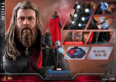 Buy Hot Toys MMS557 Avengers Terminator Thor Chris Hemsworth 1/6 Action Figure • 203.59£