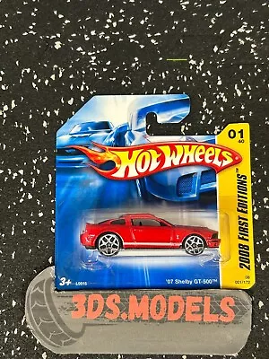 Buy FORD GT-500 SHELBY 07 FIRST EDITIONS RED Hot Wheels 1:64 • 3.95£