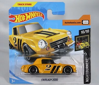 Buy Hot Wheels Nissan Fairlady 2000 In Metallic Yellow Nightburnerz Series - FYD16 • 4.99£