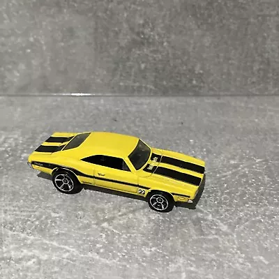 Buy HOT WHEELS  '69 DODGE CHARGER 500 Yellow Black - 6/10 MUSCLE MANIA 95/365 • 3.95£