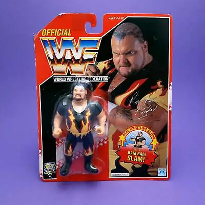 Buy WWF HASBRO ☆ BAM BAM BIGELO Vintage Figure MOC Original Carded Sealed Series 8 • 239.99£