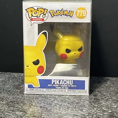 Buy Funko Pop Games Pokemon Angry Pikachu 779 New Boxed Vinyl Figure With Protector  • 14.99£