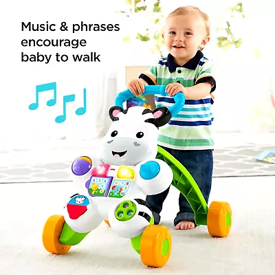 Buy Fisher-Price Learn With Me Zebra Walker First Steps Baby Push Along...  • 29.95£