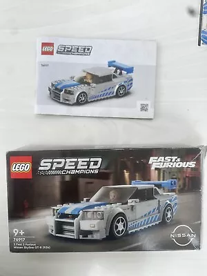 Buy LEGO SPEED CHAMPIONS: 2 Fast 2 Furious Nissan Skyline Gt-R (76917) W/ Stickers • 2.20£