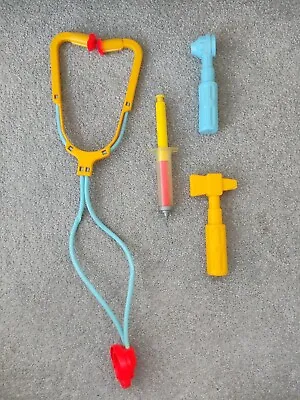 Buy 4 X Vintage Fisher Price Medical Set Kit Instruments Accessories Spare Parts • 8.50£
