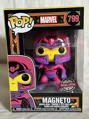 Buy Funko POP! Marvel Magneto (Blacklight) #799 Collectable Vinyl Figure • 10£