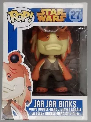 Buy Funko POP #27 Jar Jar Binks - Star Wars - Damaged Box Rare & Vaulted + Protector • 139.99£