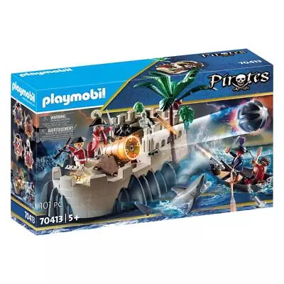 Buy PLAYMOBIL Pirates Defence Island With Floating Boat Kids Fantasy Playset 70413 • 29.99£