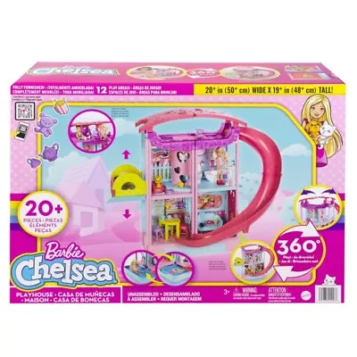 Buy Mattel Barbie Chelsea Playhouse Slide, Holiday Friends Barbie, Pool, Slide • 53.44£