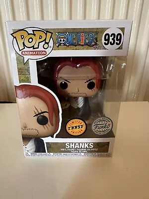Buy Funko POP! One Piece 939 Shanks Chase + Free Protector Figures • 39.95£