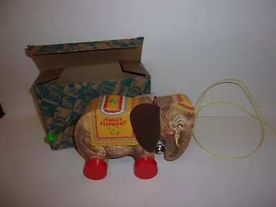 Buy Fisher Price Toy Fest Jingle Elephant Pull Toy With Box • 7.38£