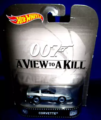 Buy Mattel Hot Wheels James Bond 007 A Veiw To A Kill Movie Collector Corvette, New • 16.72£