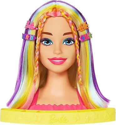 Buy Mattel HMD78 Barbie Styling Head Combinable Head Blonde Hair With 22... • 55.54£