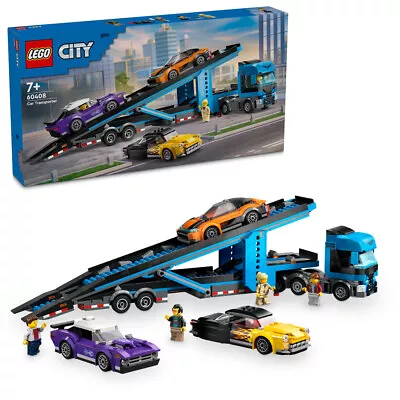 Buy LEGO City 60408 Car Transporter Truck With Sports Cars Age 7+ 998pcs • 79.95£