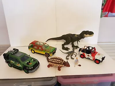 Buy Jurassic World Park Legacy Dinosaur & Vehicle Figure Collection Set,Velociraptor • 39.99£