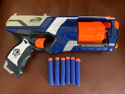 Buy Nerf - N-Strike Elite - Strongarm Foam Dart Six Shooter - With Bullets - Working • 4.49£