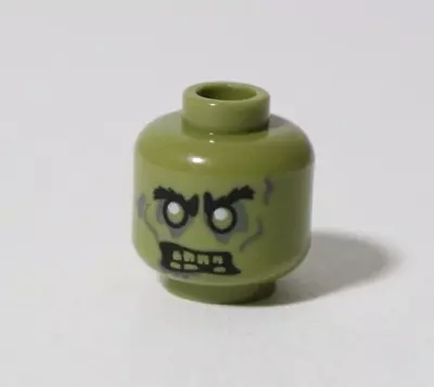 Buy LEGO Zombie Minifigure Head Part Olive Green Monster Fighters Prototype Error • 14.99£