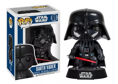 Buy Star Wars: Funko Pop Merchandising! - Darth Vader (Bobble-Head) (Vinyl Figure 01 • 17.19£