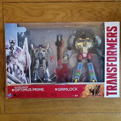 Buy Transformers Optimus Prime And Grimlock - Age Of Extinction Silver Knight  • 1.20£