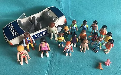 Buy 18 X Vintage Playmobil Figures With Police Car. • 5£
